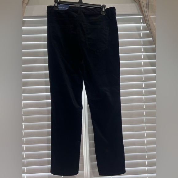 NWT TALBOTS FLAWLESS HI RISE STRAIGHT LEG BLACK VELVET 5pk PANTS SZ 10p - Picture 2 of 10